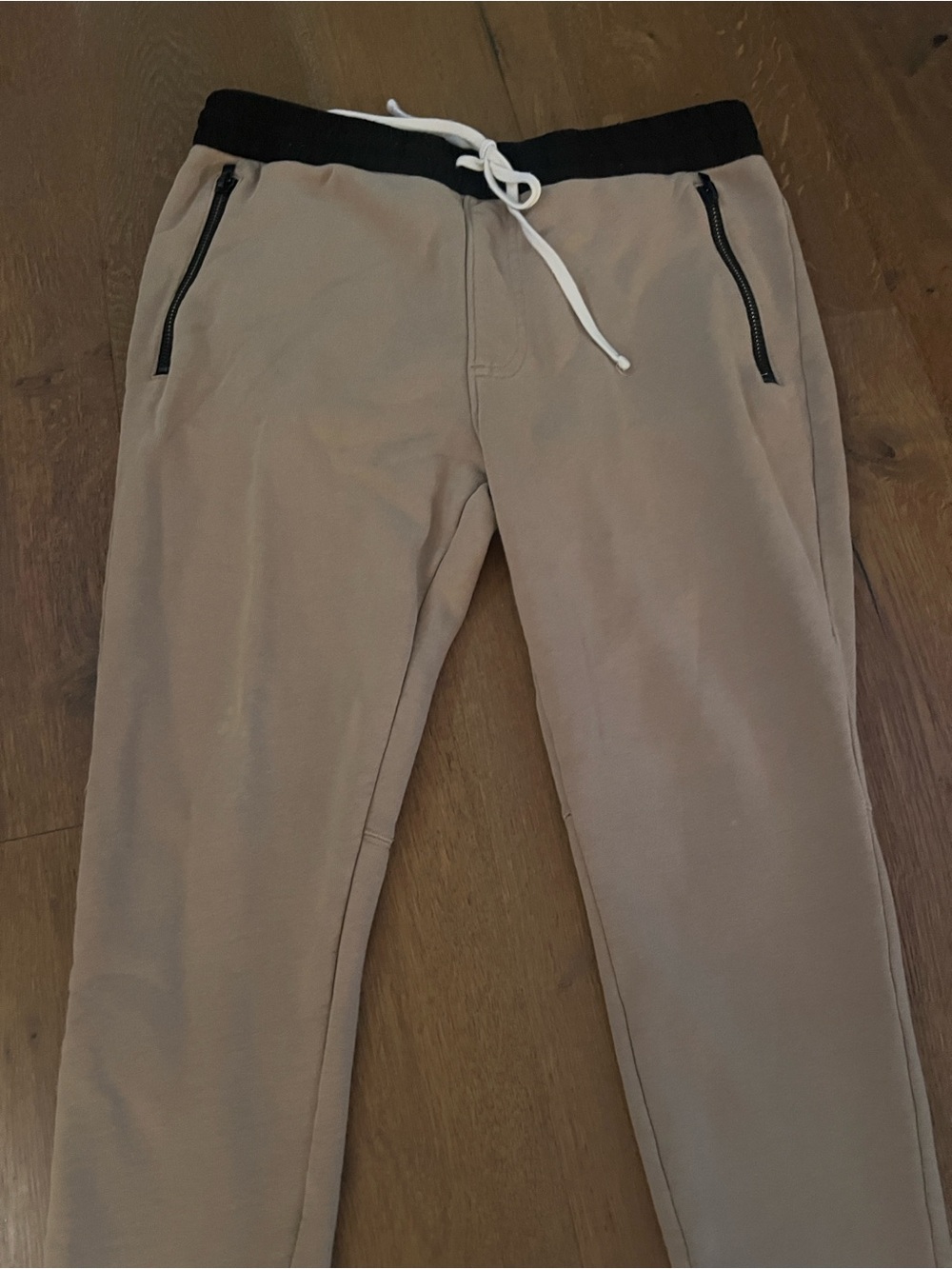 Fear of God Essentials Tan Sweatpants with Black Waistband Size M EUC !!!! - Picture 3 of 11